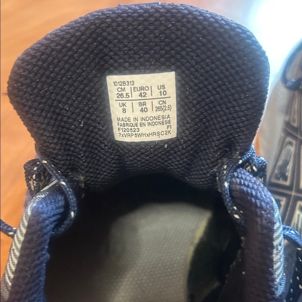 Asics Women's Navy Blue and White Sneakers - Picture 12 of 14